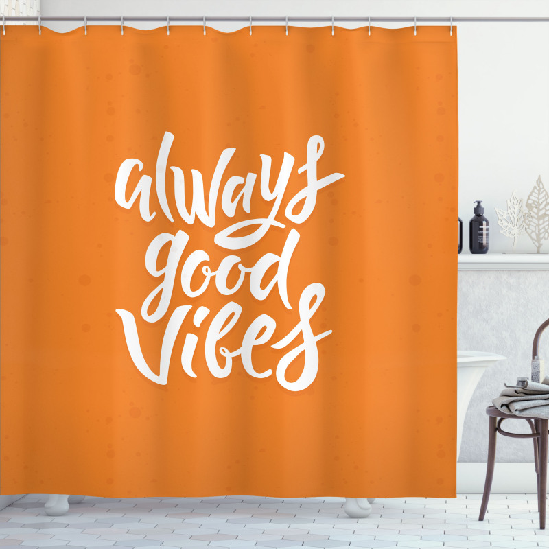 Vibes Positive Shower Curtain