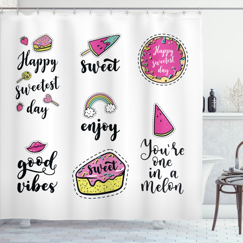 Happy Sweetest Day Shower Curtain