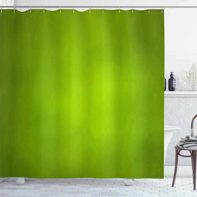 Abstract Green Blur Eco Shower Curtain