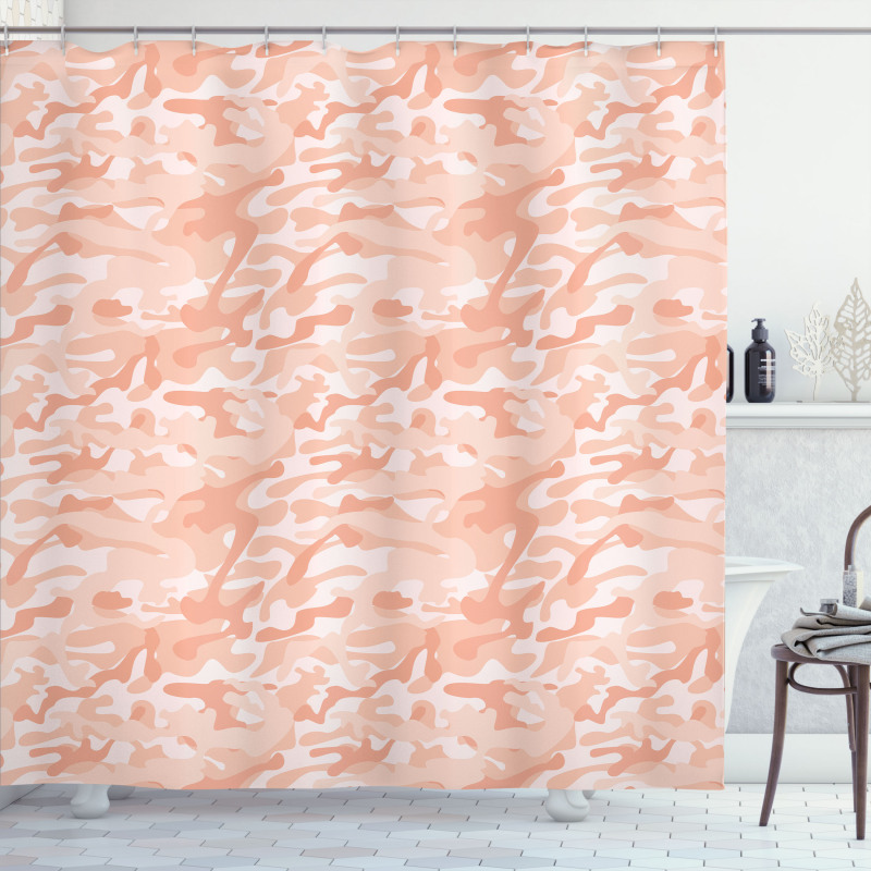 Soft Peach Tones Shower Curtain