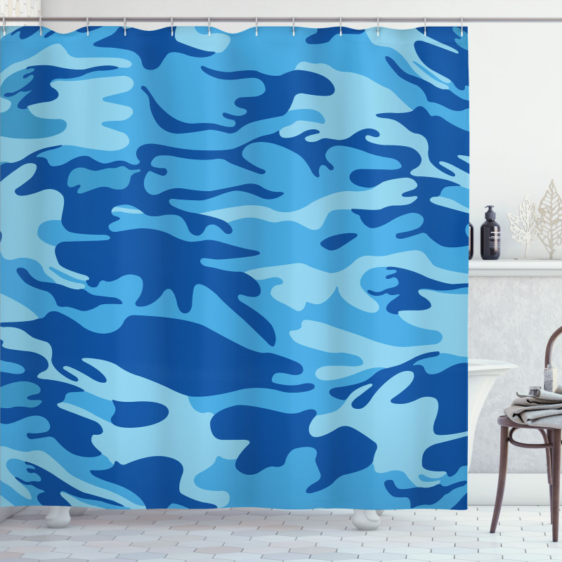 Aquatic Abstract Shower Curtain
