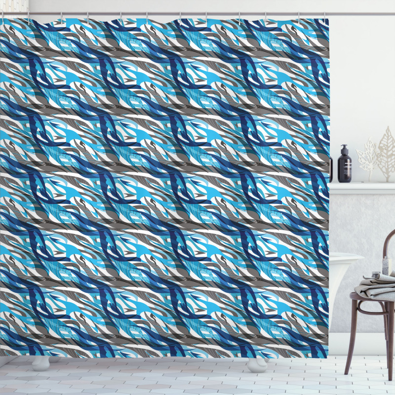 Modern Art Stripes Shower Curtain
