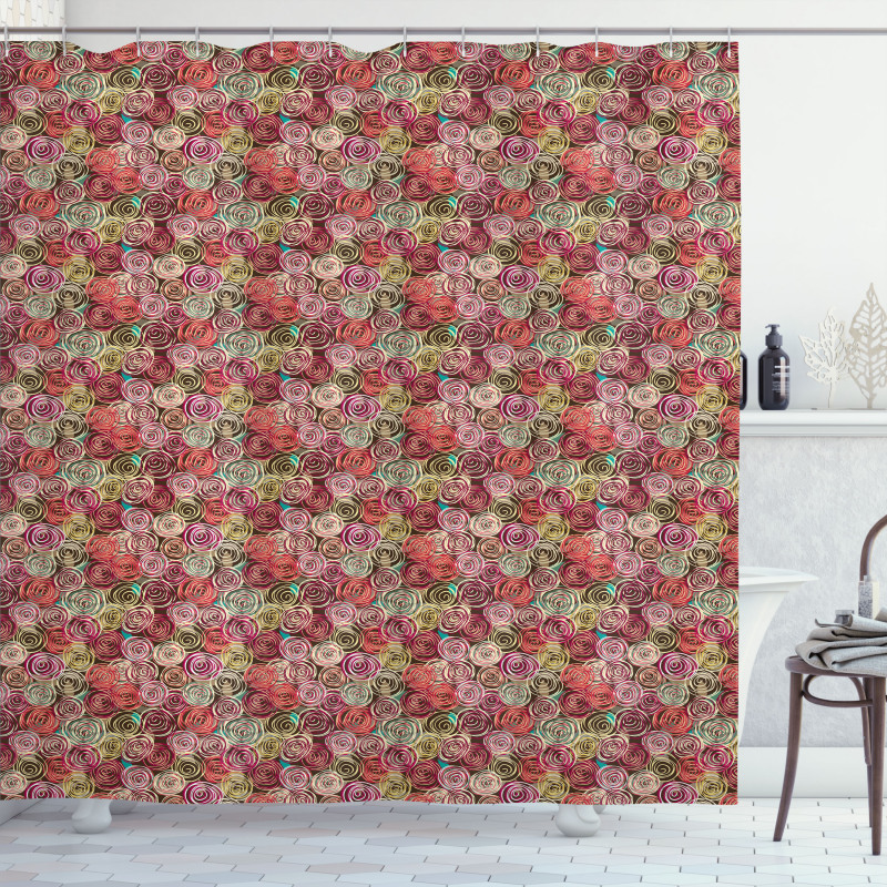 Rose Flower Surreal Shower Curtain