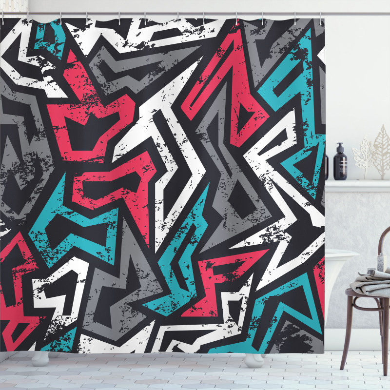 Hip Hop Culture Graffiti Shower Curtain