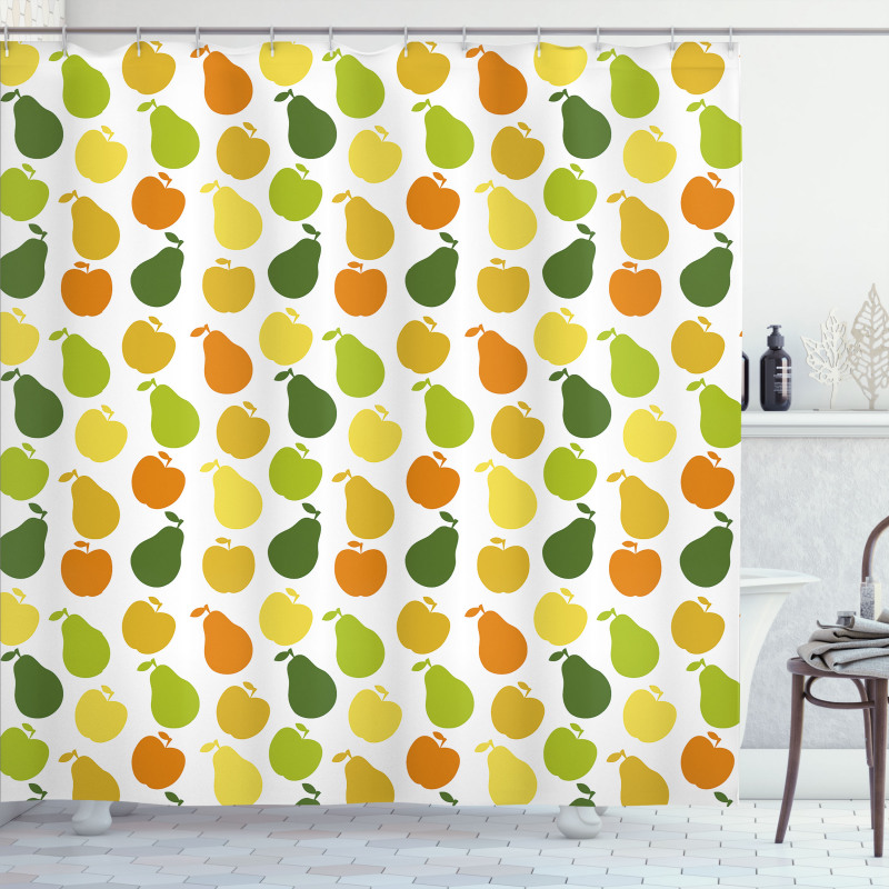 Apple Pears Fresh Garden Shower Curtain