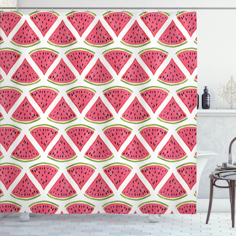 Watermelon Seed Shower Curtain