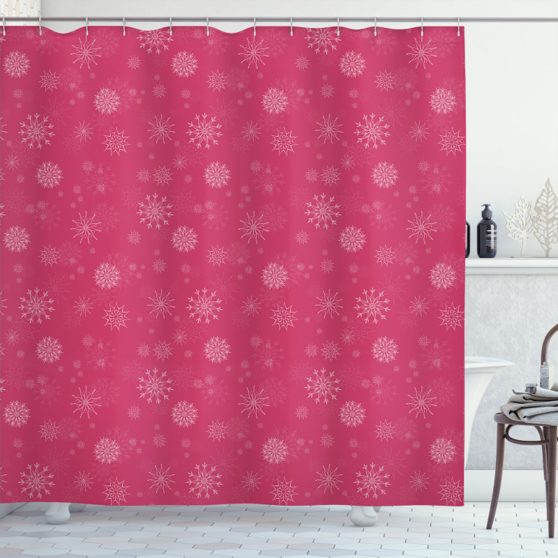 Gentle Snow Feminine Shower Curtain