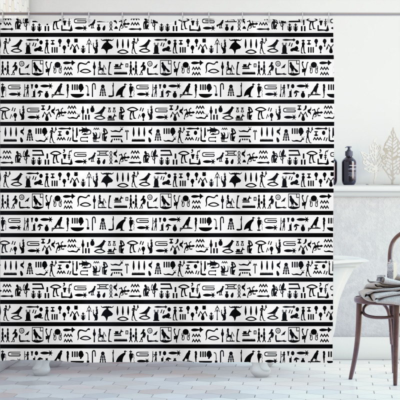 Historical Language Shower Curtain