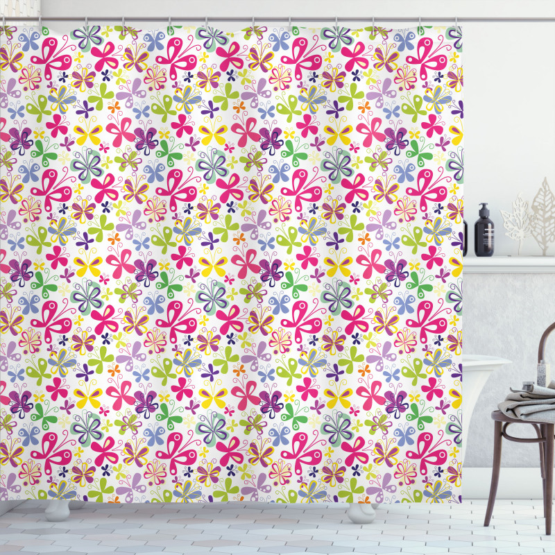 Spring Inspired Fauna Shower Curtain