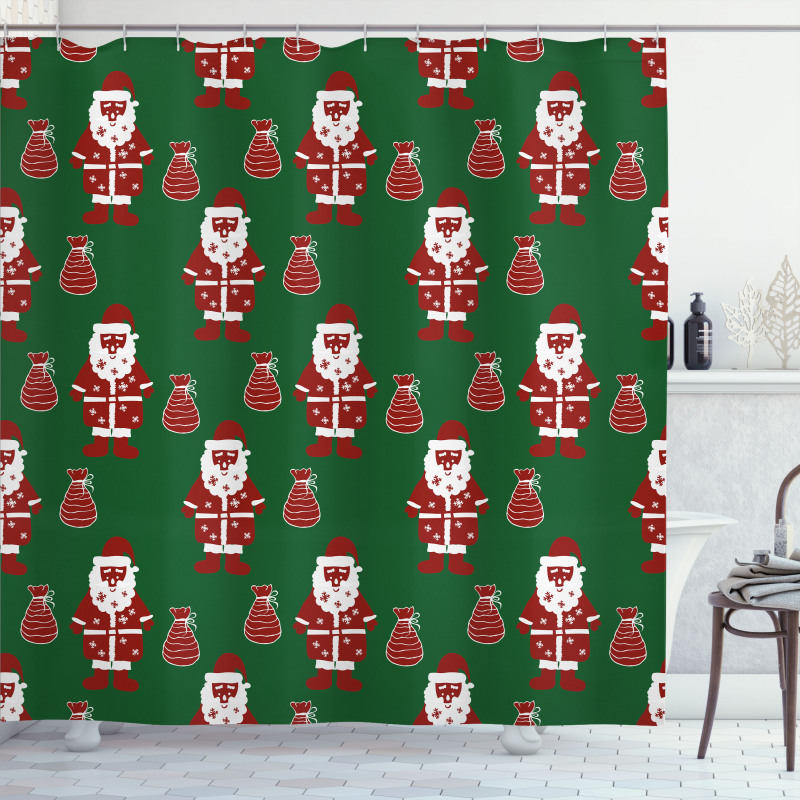 Santa Claus Present Shower Curtain