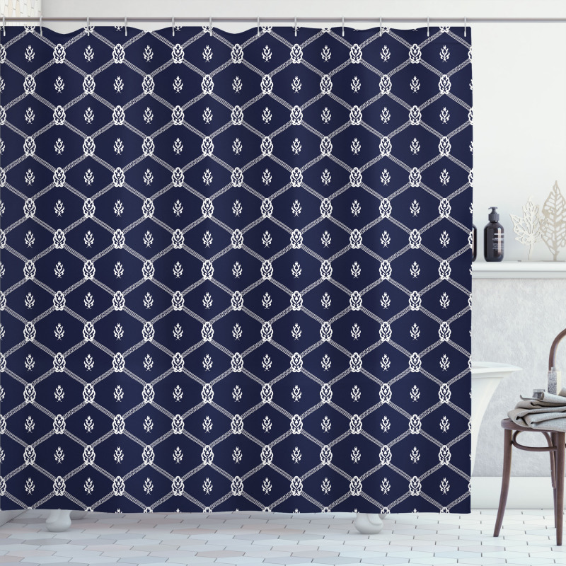 Marine Motifs Aquatic Shower Curtain