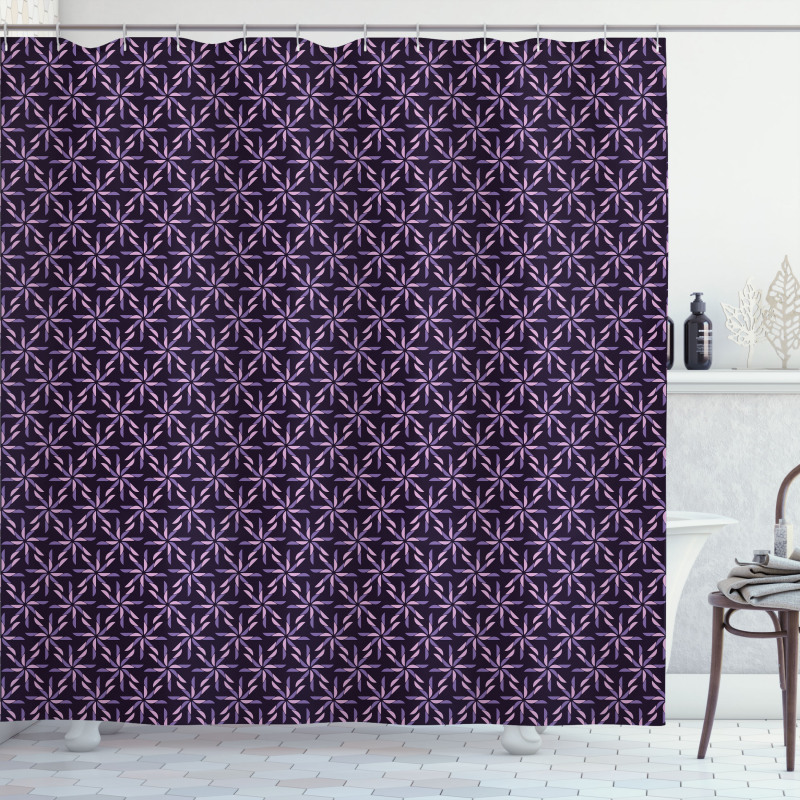 Abstract Pattern Winter Shower Curtain