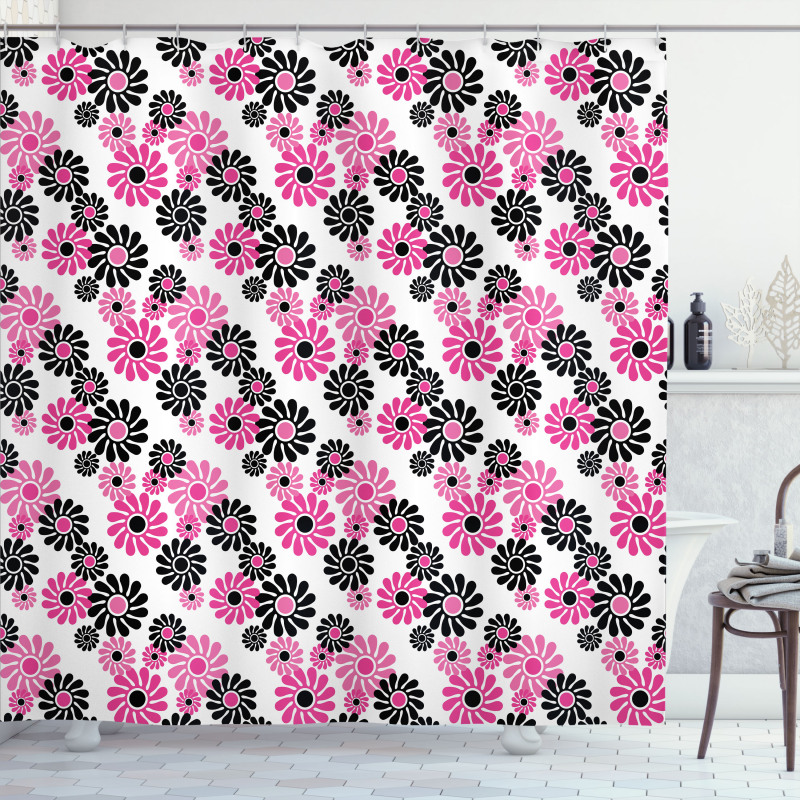 Old Fashioned Blooming Shower Curtain