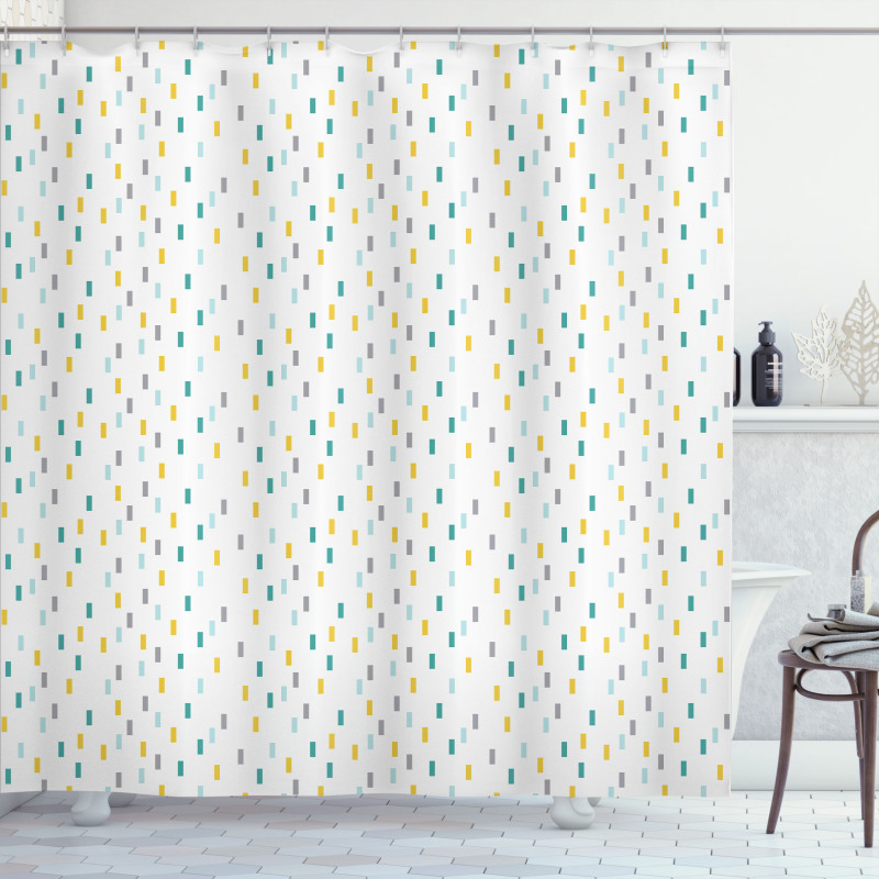 Short Lines Nostalgic Shower Curtain