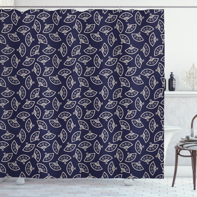 Fan Pattern Shower Curtain