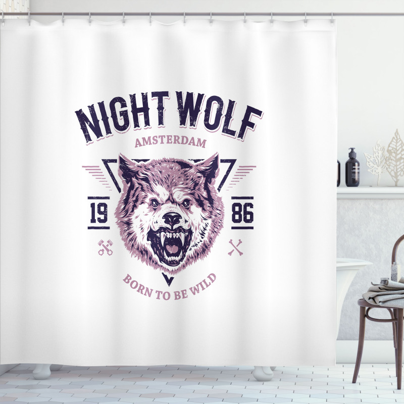 Roaring and Angry Animal Shower Curtain