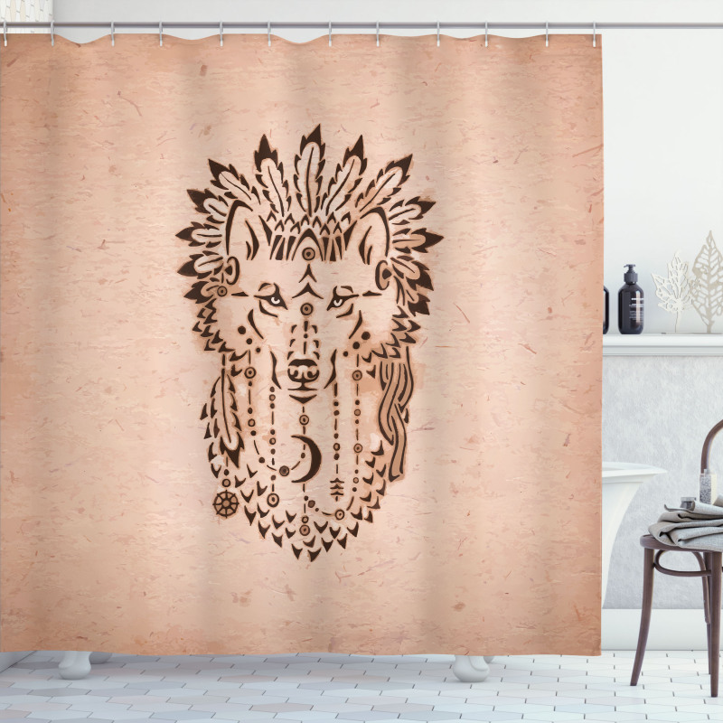 Animal in Bonnet Shower Curtain