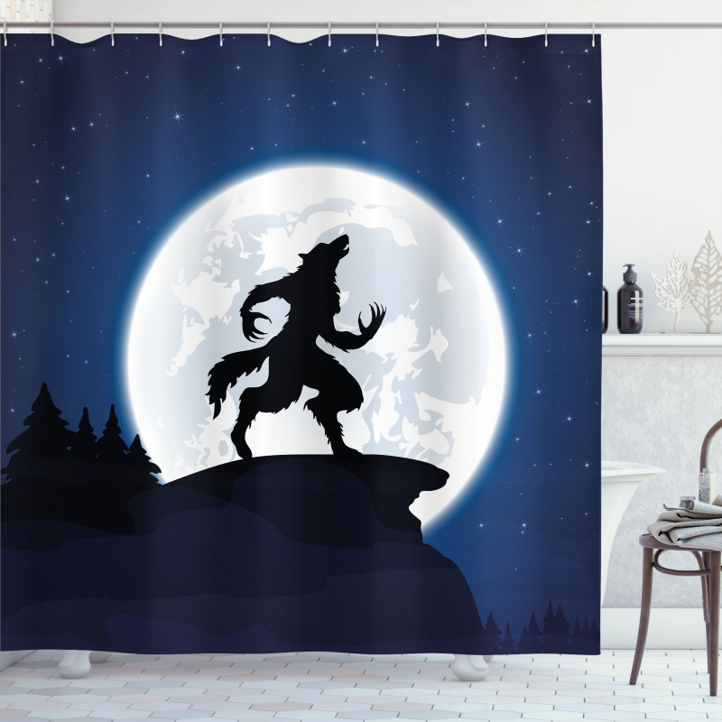 Halloween Theme Design Shower Curtain