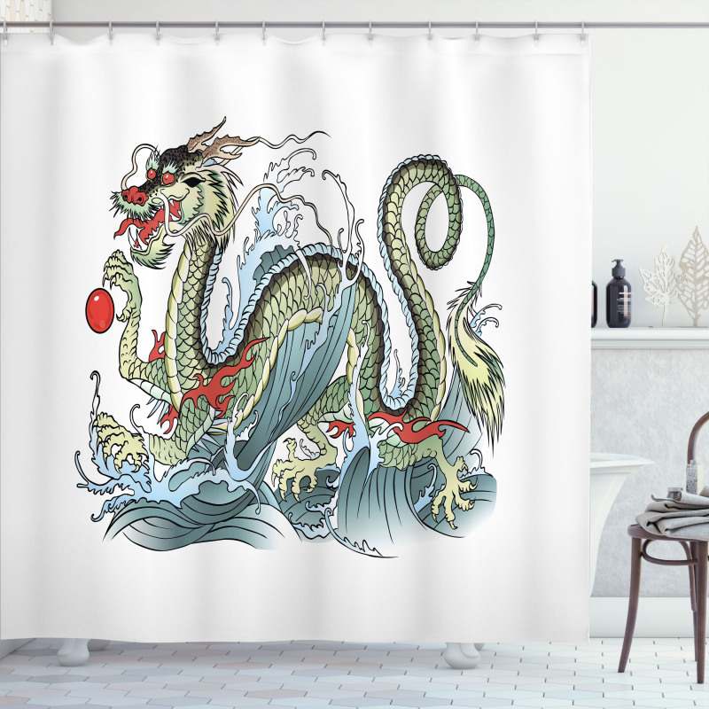 Eastern Creature Shower Curtain