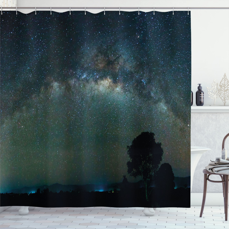Milky Way Photo from Asia Shower Curtain