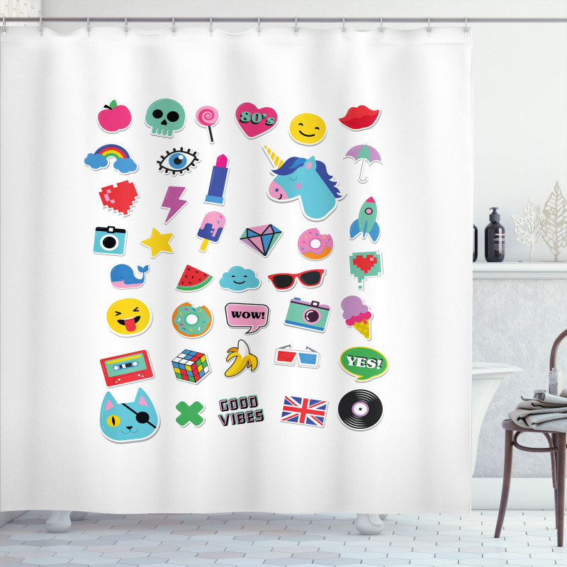 Pop Culture Elements Shower Curtain