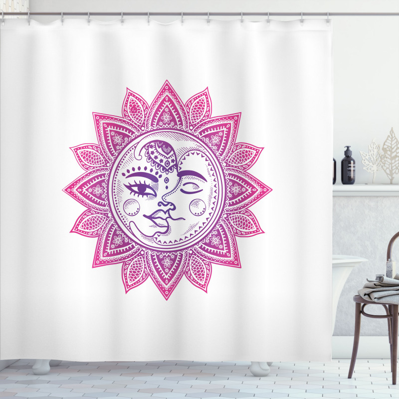 Celestial Elements Floral Shower Curtain