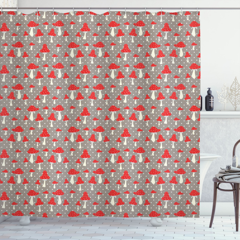 Amanita Polka Dot Shower Curtain