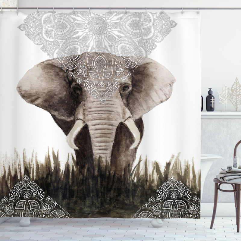 Elephant Animal Shower Curtain