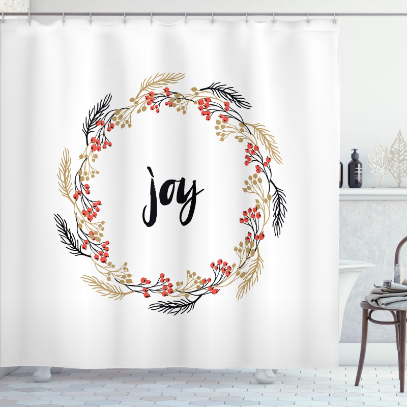 Wreaths Vintage Design Shower Curtain