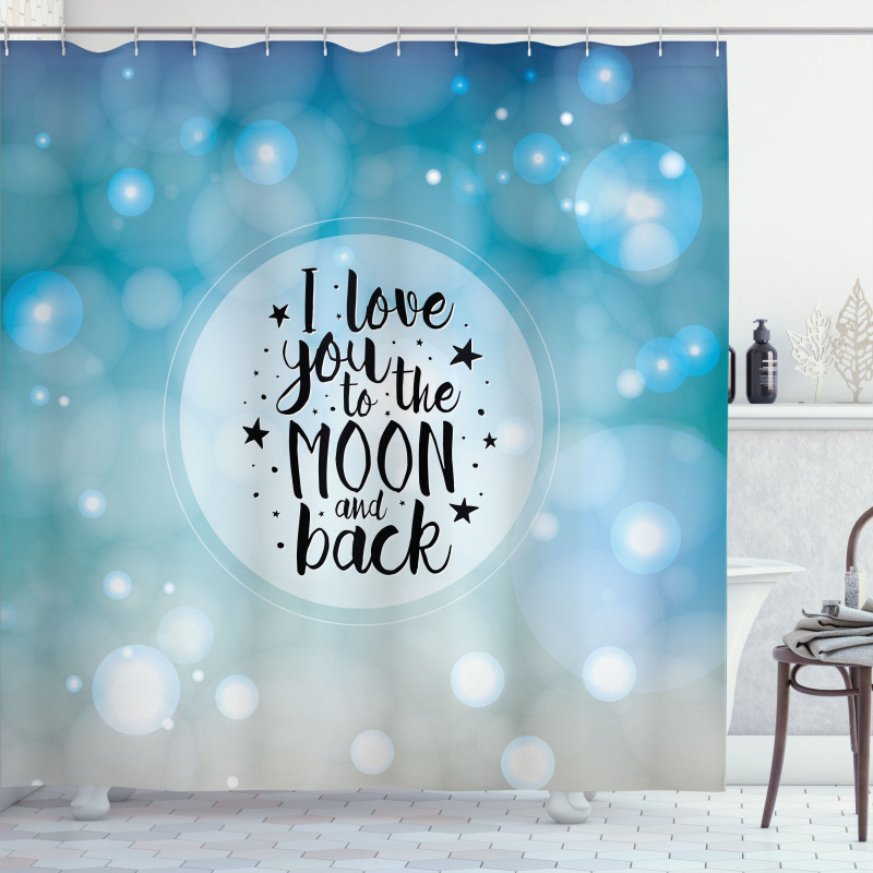 Stars Typography Dreamy Shower Curtain