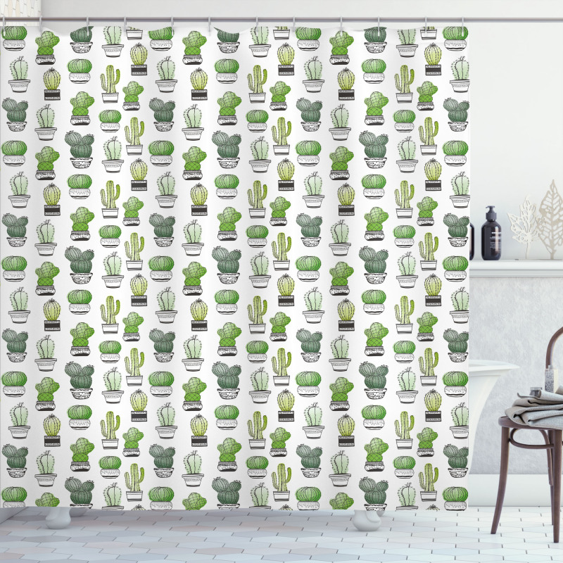 Latino Foliage Pattern Shower Curtain