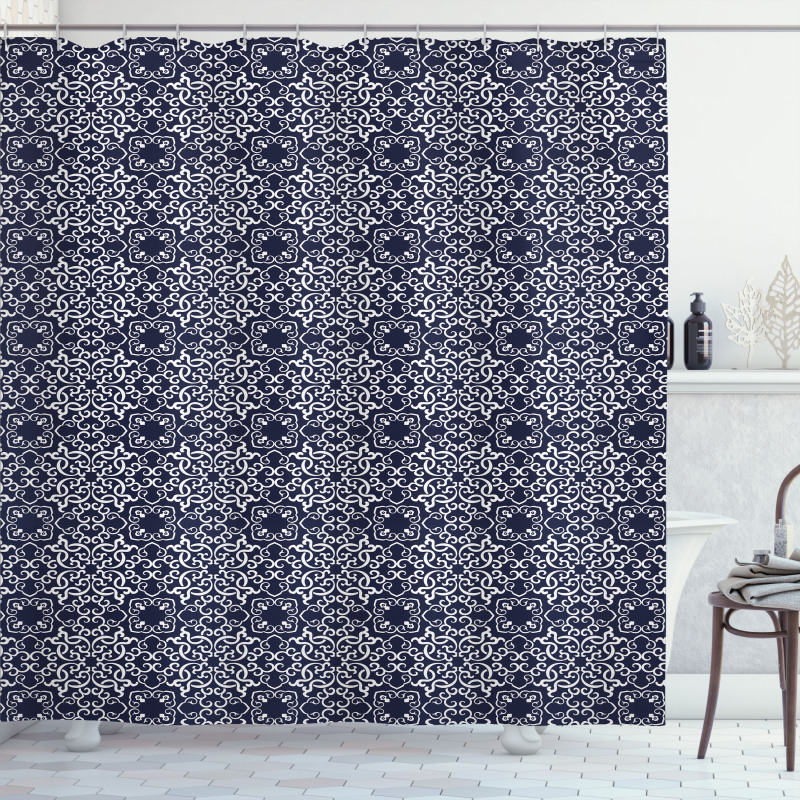 Eastern Curlicues Shower Curtain