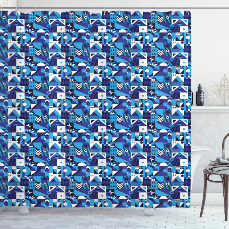Contemporary Abstract Shower Curtain