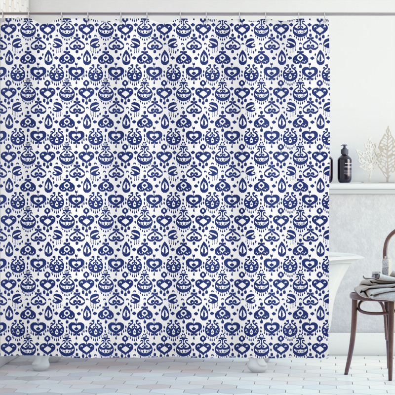 Vintage Ikat Shower Curtain