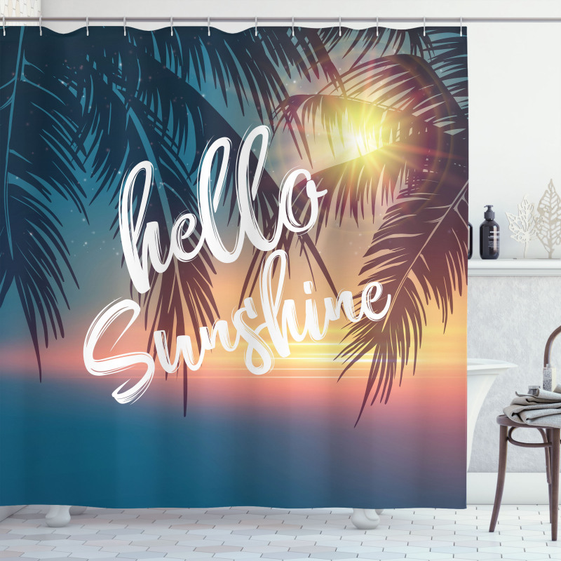 Tropical Palms Shower Curtain