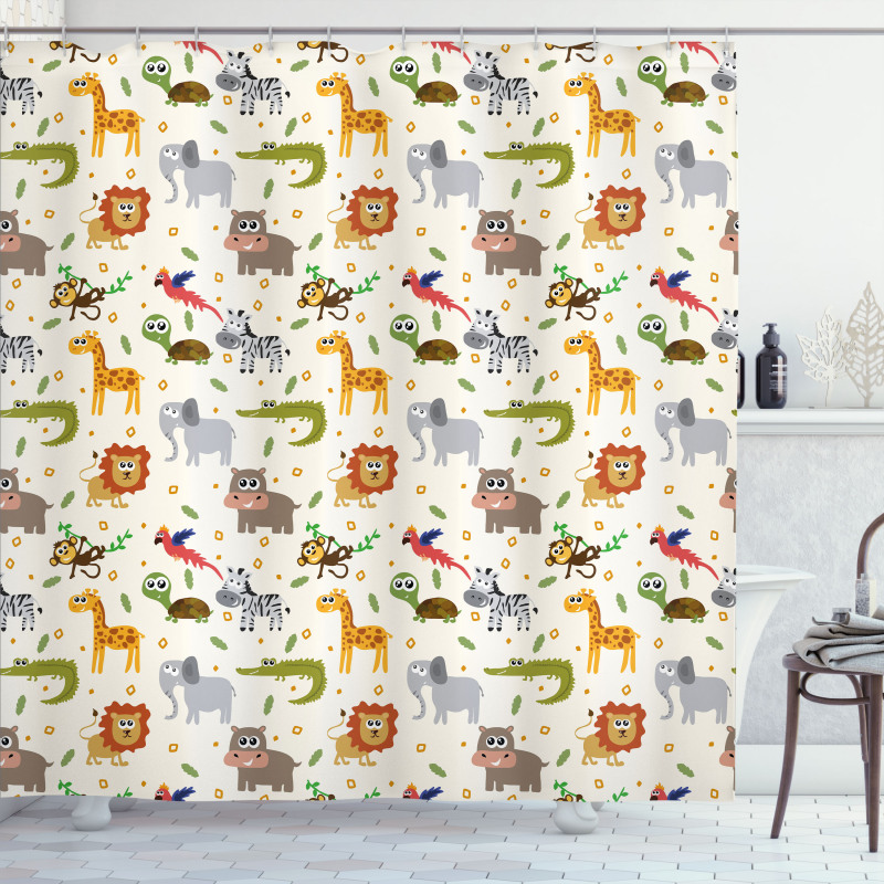 Childish Fauna Shower Curtain