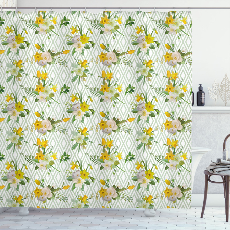 Blooming Floral Nature Shower Curtain