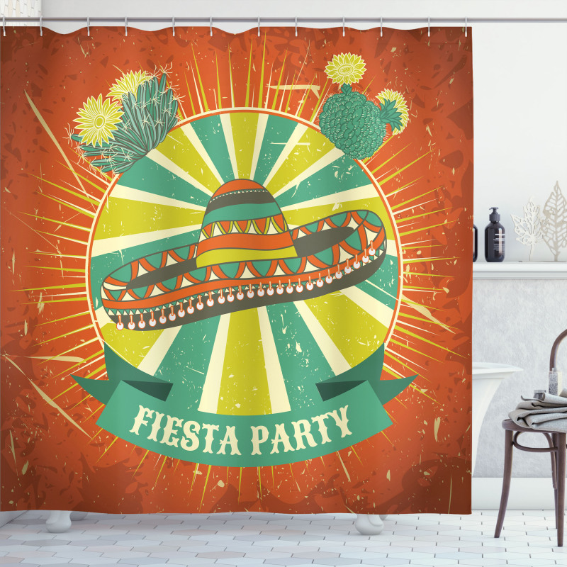 Latin America Sombrero Shower Curtain