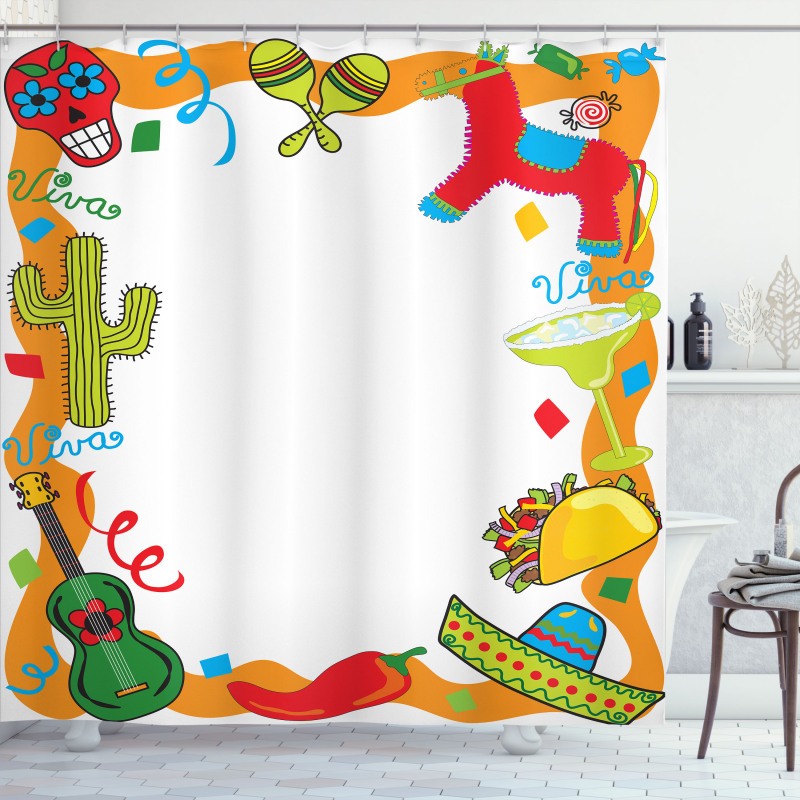 Cartoon Party Items Shower Curtain