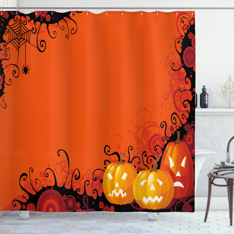 Halloween Pumpkins Shower Curtain