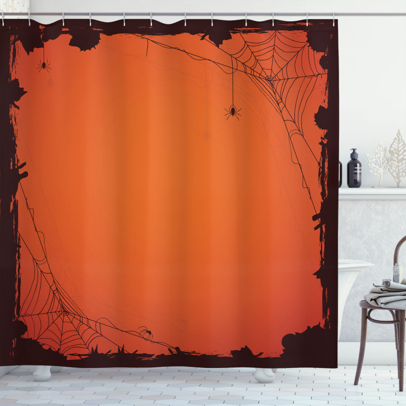 Grunge Scary Frame Shower Curtain