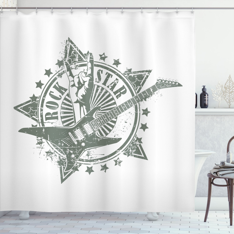 Rock Star Lifestyle Shower Curtain