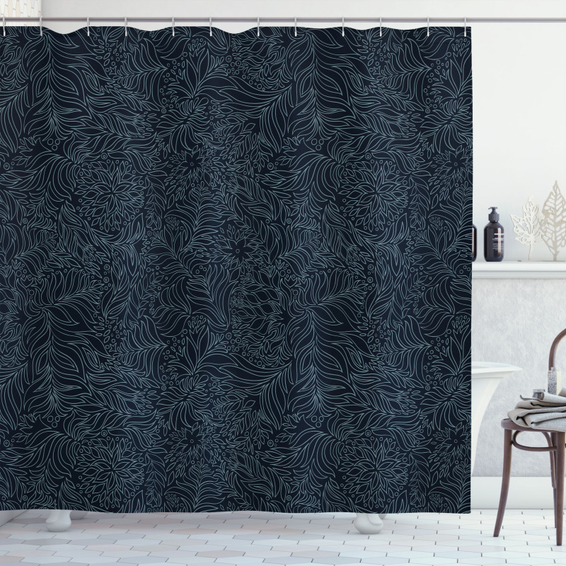 Abstract Flourish Shower Curtain