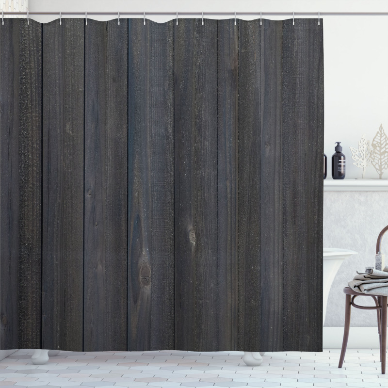 Wood Fence Rustic Shower Curtain