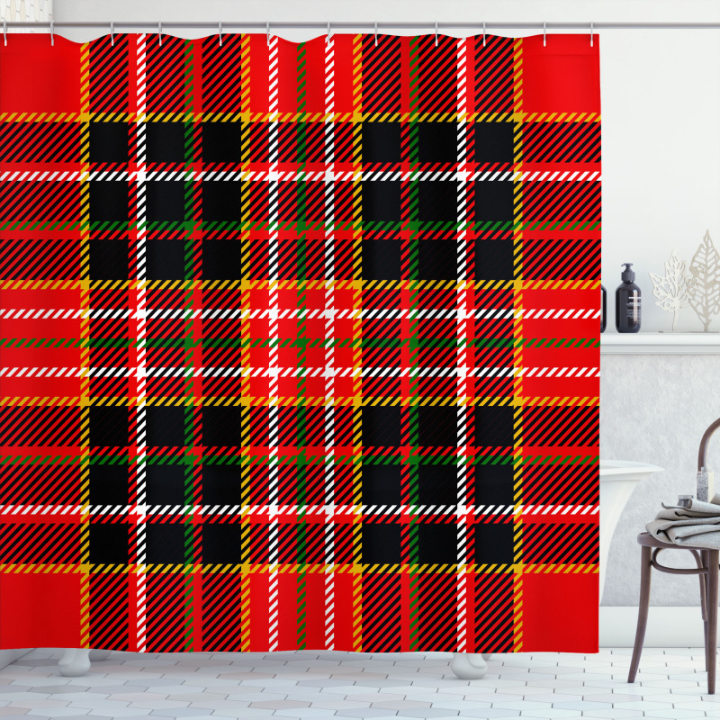 Scottish Tartan Style Shower Curtain