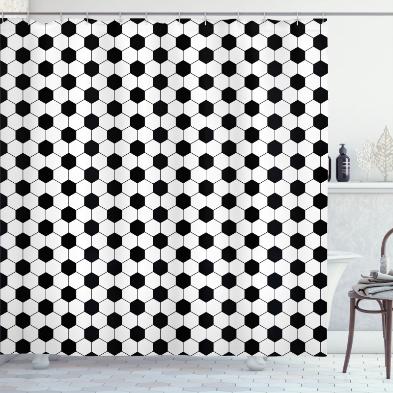 Abstract Ball Pattern Shower Curtain