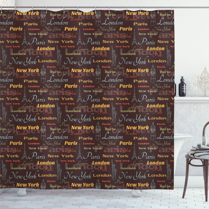 Famous Places of World Shower Curtain
