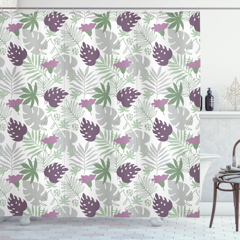 Tropical Botany Design Shower Curtain