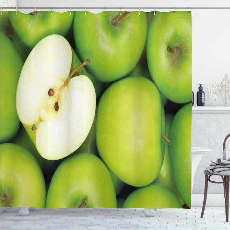 Realistic Healthy Snack Shower Curtain