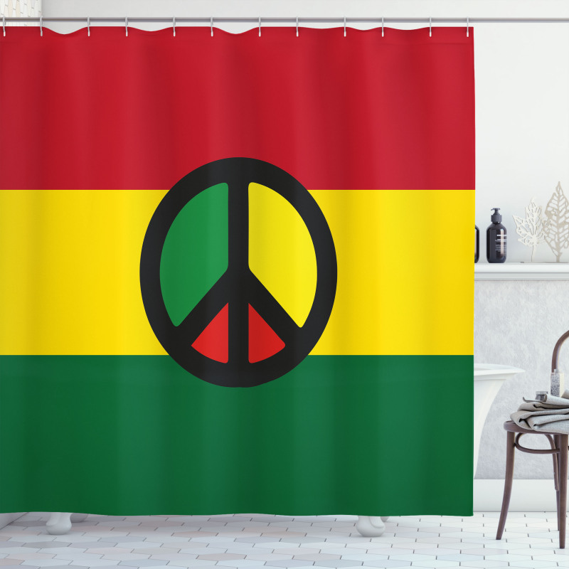 Reggae Culture Peace Shower Curtain